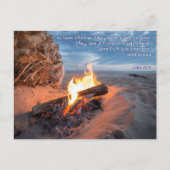 夕食の準備は主から ポストカード (正面)