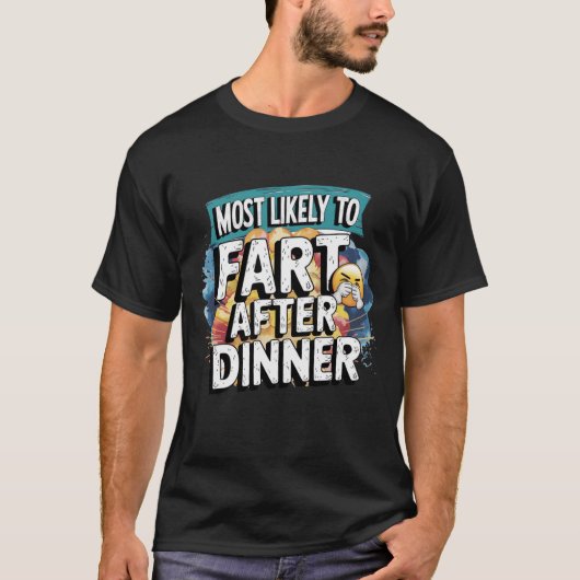 😂夕食の皮肉の後にファルトする最もおもしろい多い Tシャツ (正面)