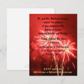 夕食の花火のリハーサル 招待状 (正面/裏面)