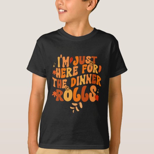 夕食の転が秋Autu Tシャツ (正面)