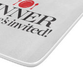 夕食は皆招待されました カッティングボード (角)