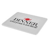 夕食は皆招待されました カッティングボード (角)