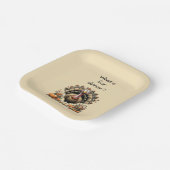 夕食は?トルコ予測できな感謝祭 ペーパープレート (傾斜あり)