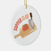 夕食クラブ セラミックオーナメント (右)