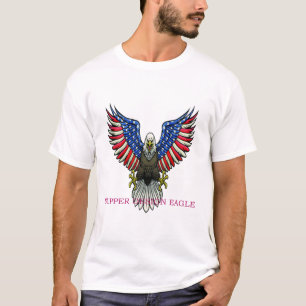 夕食デザインイーグルTシャツ Tシャツ