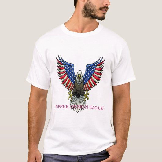 夕食デザインイーグルTシャツ Tシャツ (正面)