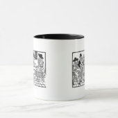 夕食パーティー、「Roxburgheの民謡の本 マグカップ (中央)