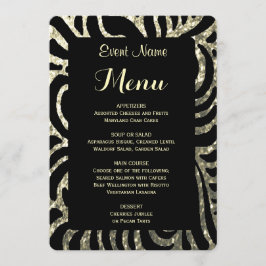 夕食メニュー|金ゴールドおよび黒 メニュー