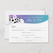 夕食付きサッカーの応答カード 出欠カード (正面)