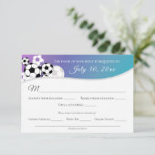 夕食付きサッカーの応答カード 出欠カード (スタンド正面)