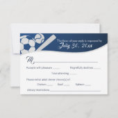 夕食付きサッカー野球応答カード 出欠カード (正面)