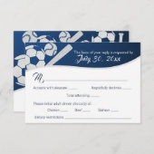 夕食付きサッカー野球応答カード 出欠カード (正面/裏面)