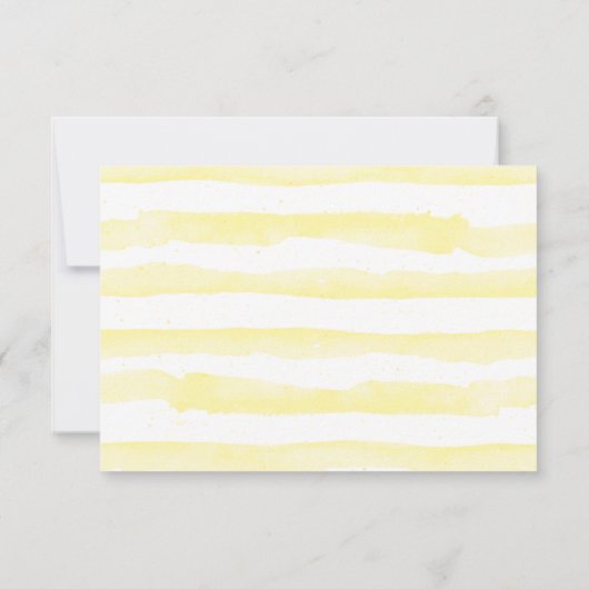 夕食付きサンフラワーウェディングRSVPカード 出欠カード (裏面)