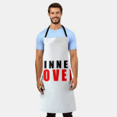 夕食好き エプロン (着用した状態)