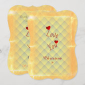 夕食日 招待状 (正面/裏面)