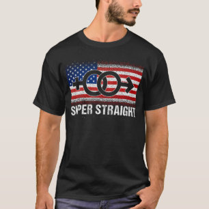夕食直進アメリカ国旗 Tシャツ