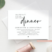 夕食結婚のパーティーの後で幸いにも駆け落ち 招待状