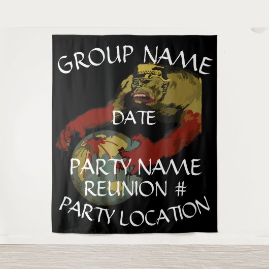 夕食 ハッピーアワー ガールズ ボーイズ ナイトアウト 2024 ワイン タペストリー (正面)