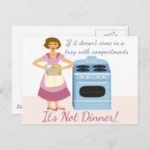 夕飯凍っていは飯の意 ポストカード (正面/裏面)