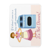 夕飯凍っていは飯の意 マグネット (縦)