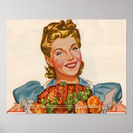 夕飯誇りを持ったを作った主婦 ポスター (正面)