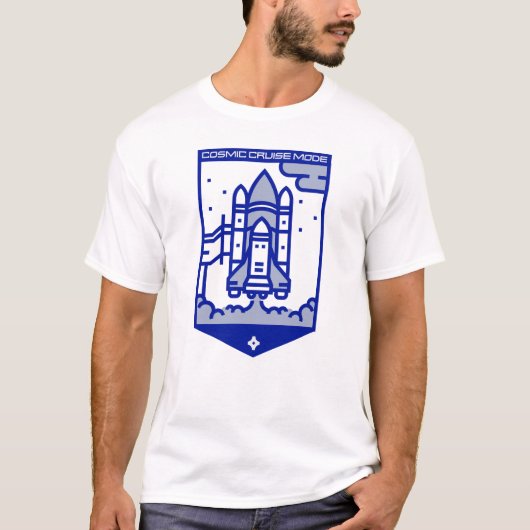 外おもしろい域 |おもしろい銀河系 | おもしろい Cosmos Tシャツ (正面)