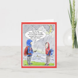 外おもしろい客の誕生日グリーティングカード カード