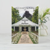 外かわいらし外庭園の結婚式招待状 招待状 (スタンド正面)