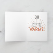 外が冷保たい |かわいいクリスマスカード シーズンカード (内部)