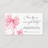 外が寒いママのベリーピンク エンクロージャーカード (正面)