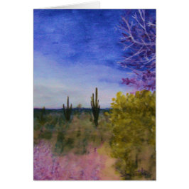 外でアリゾナの砂漠の景色の日