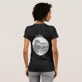 外で寝る。激しい。キャンプ Tシャツ (裏面フル)