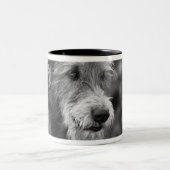 外で犬 ツートーンマグカップ (中央)