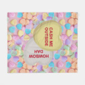 外で現金と交換してくれよ、ブランケット フリースブランケット (正面(横))