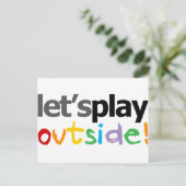 外で遊ぼう! ポストカード (スタンド正面)