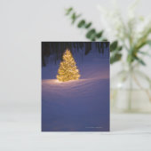 外でLitのクリスマスツリー シーズンポストカード (スタンド正面)