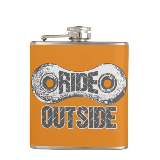 外に乗る フラスク (正面)