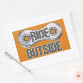 外に乗る 長方形シール (封筒)