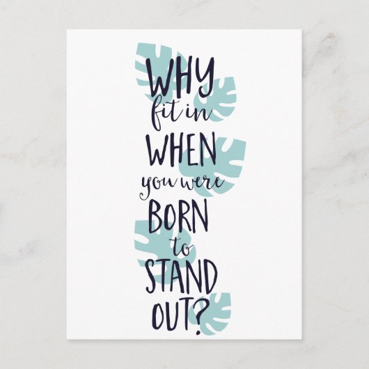 外に出た時に生まれ収まる理由 ポストカード (正面)