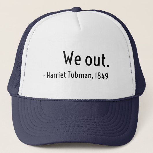 外に出た。Harriet Tubman、地下 キャップ (正面)