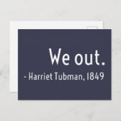 外に出た。Harriet Tubman、地下 ポストカード (正面/裏面)