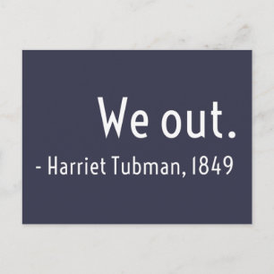 外に出た。Harriet Tubman、地下 ポストカード