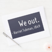 外に出た。Harriet Tubman、地下 長方形シール (封筒)