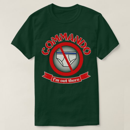 外に出てコマンド Tシャツ (デザイン正面)