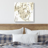 外に出て世界の引用文 キャンバスプリント (インサイチュ (寝室))