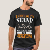 外に出て誰でももし出頼る Tシャツ (正面)