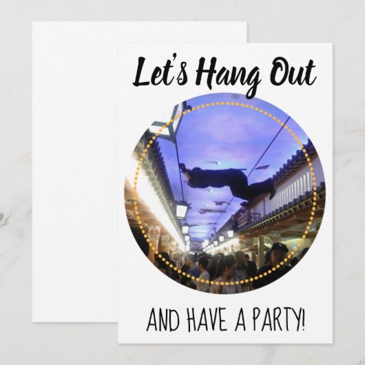 外に出ようつるよ 招待状 (正面/裏面)