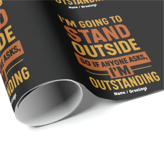 外に出るから誰もしも頼偉い ラッピングペーパー (ロールコーナー)