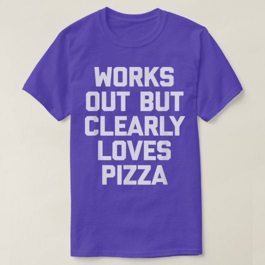 外に出るが明らかにピザのおもしろいトレーニングg tシャツ (デザイン正面)