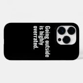 外に出ることは非常に過大評価の基本クール文字。 Case-Mate iPhoneケース (裏面 (横))